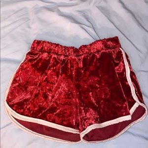 Red Velvet Shorts